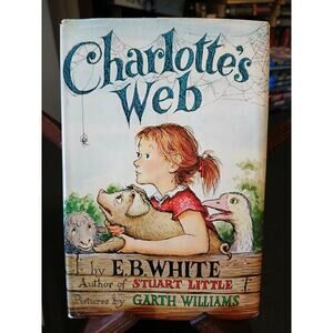 Vintage 1952 Charlotte's Web Book Club Edition Hardcover With Dust Jacket